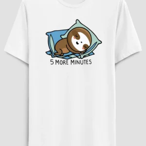 5 More Minutes Printed Half Sleeve T-Shirt