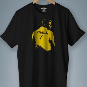 Vintage Dhoni CSK Half Sleeve T-Shirt